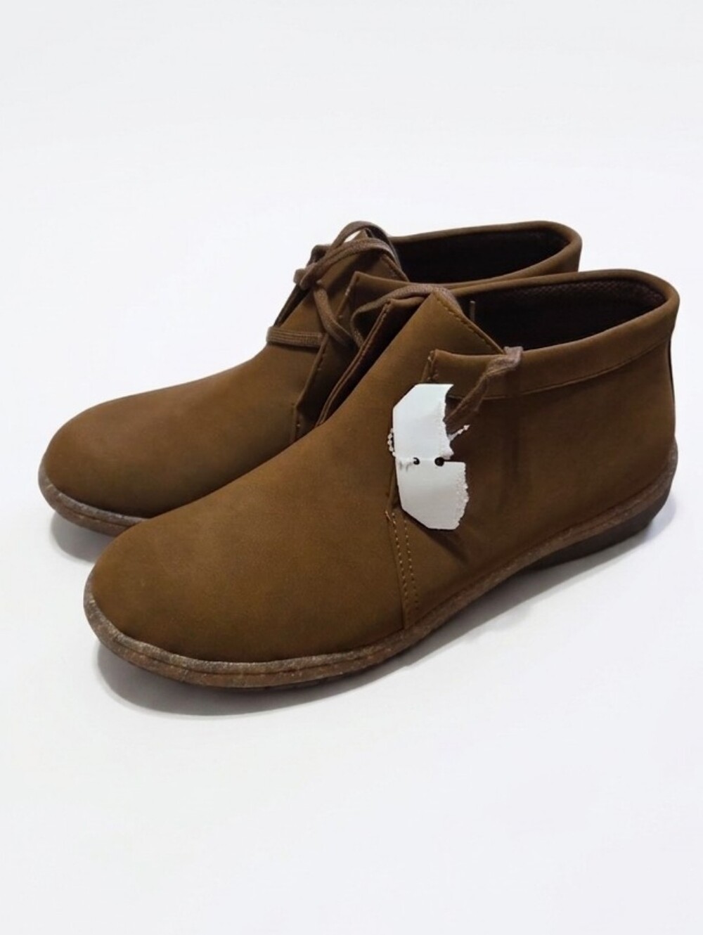 Born Nuala brown suede leather booties Womens Size 9M Chukka Comfort Boho